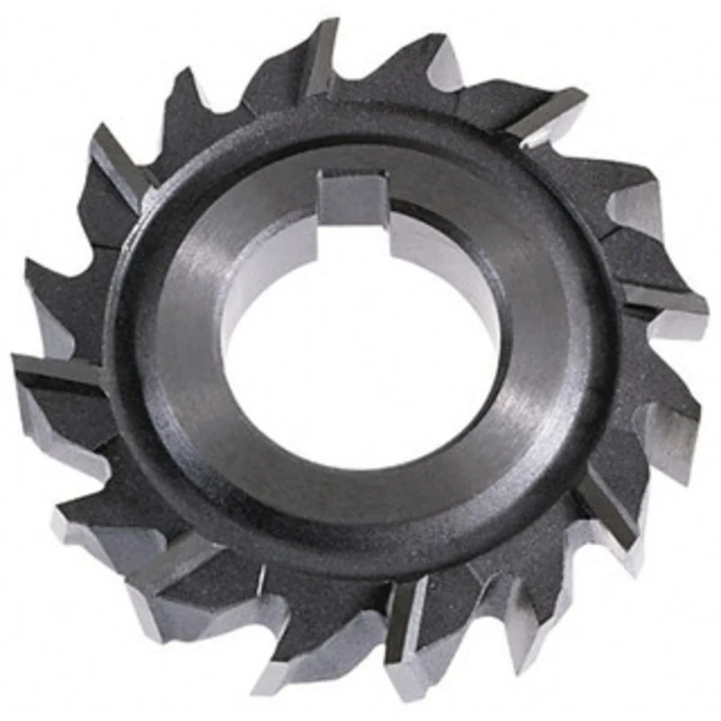 KEO 2-1/2 Diam x 1/2 Face Width Staggered Tooth Side Milling Cutter 7/8 Arbor Hole, High Speed Steel, Uncoated, 16 Te...